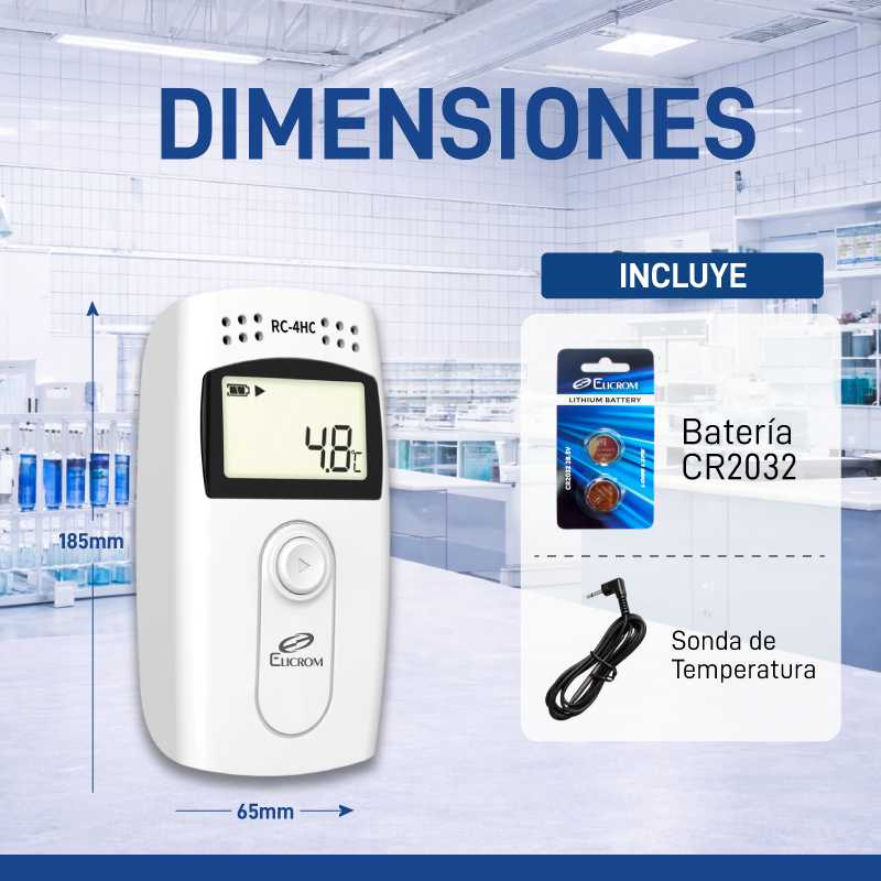 Datalogger de temperatura y humedad con sonda externa - Image 3