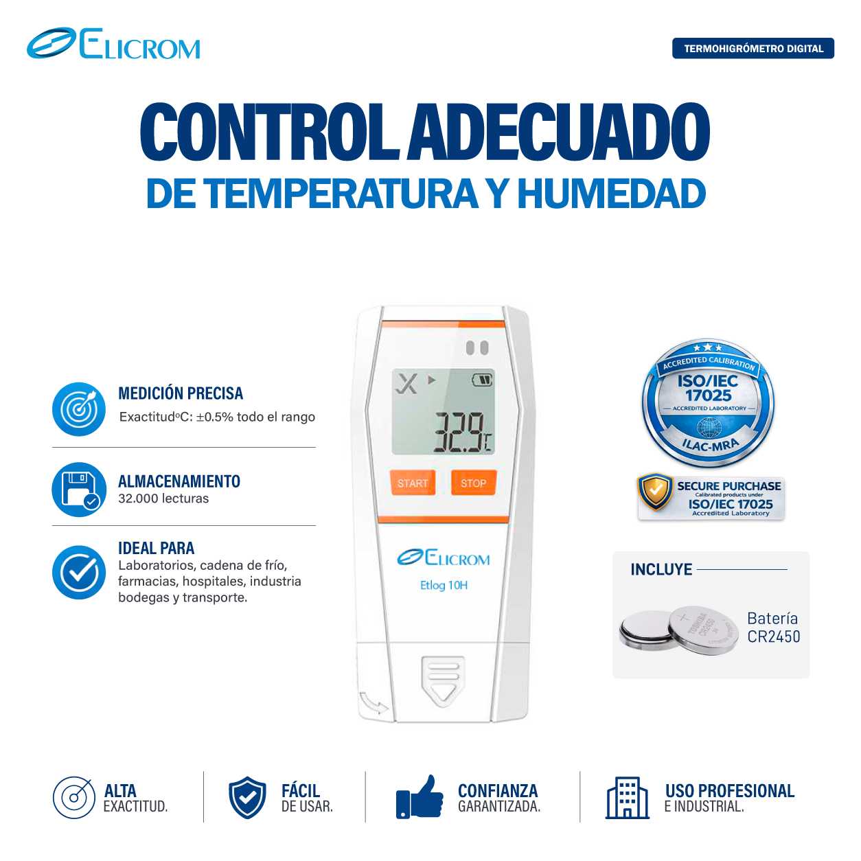 Datalogger de temperatura y humedad con sonda externa - Image 2