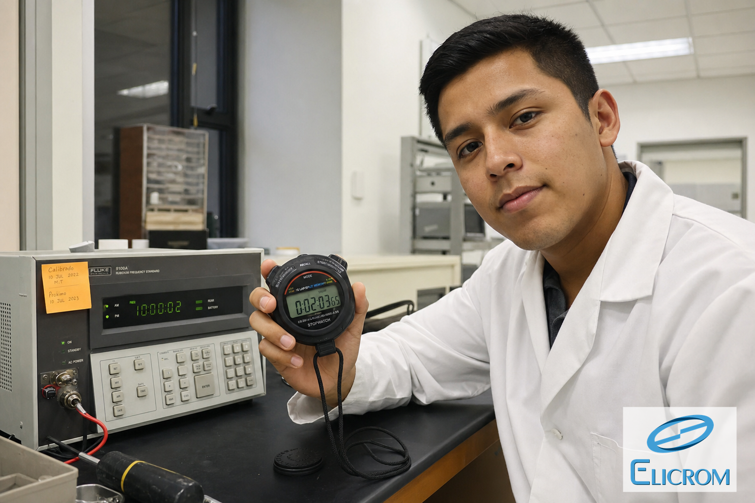 Cronómetro digital y temporizadores de laboratorio calibrados en Colombia