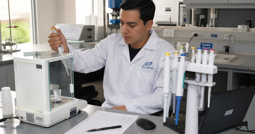 Calibracion de pipetas ELICROM Colombia