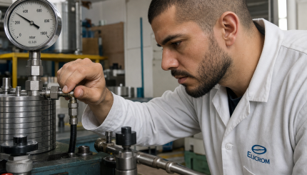 Calibracion de manometros ELICROM Colombia