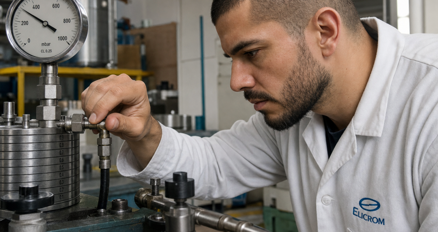 Calibracion de manometros ELICROM Colombia