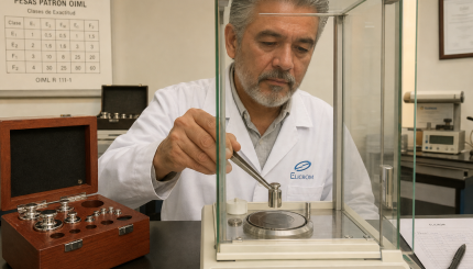 Calibracion de pesas ELICROM Colombia